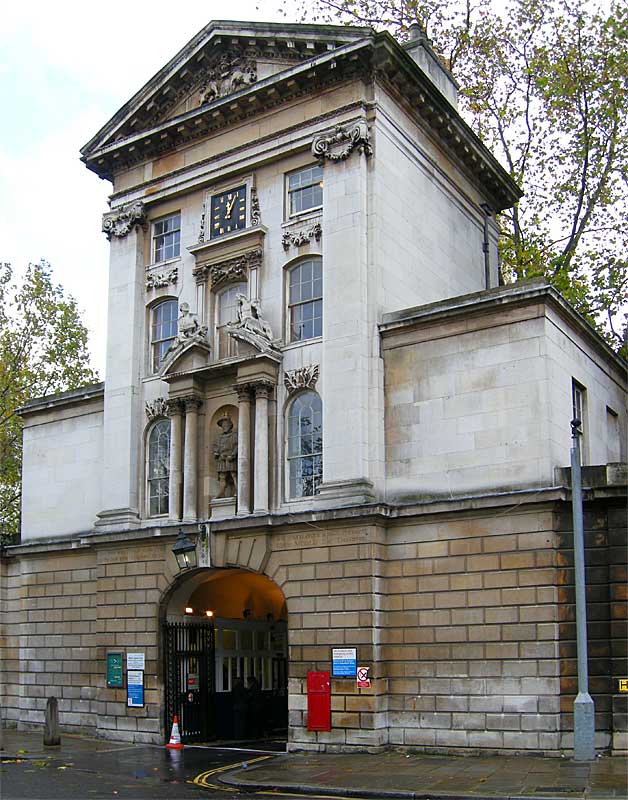 The King Henry VIII Gate at Barts, walks in london